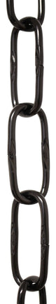 RCH Hardware Steel Spanish Chandelier Chain, 2 Sizes, 10', Black, U52