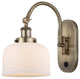 Bell Sconce, Antique Brass, Matte White, Matte White