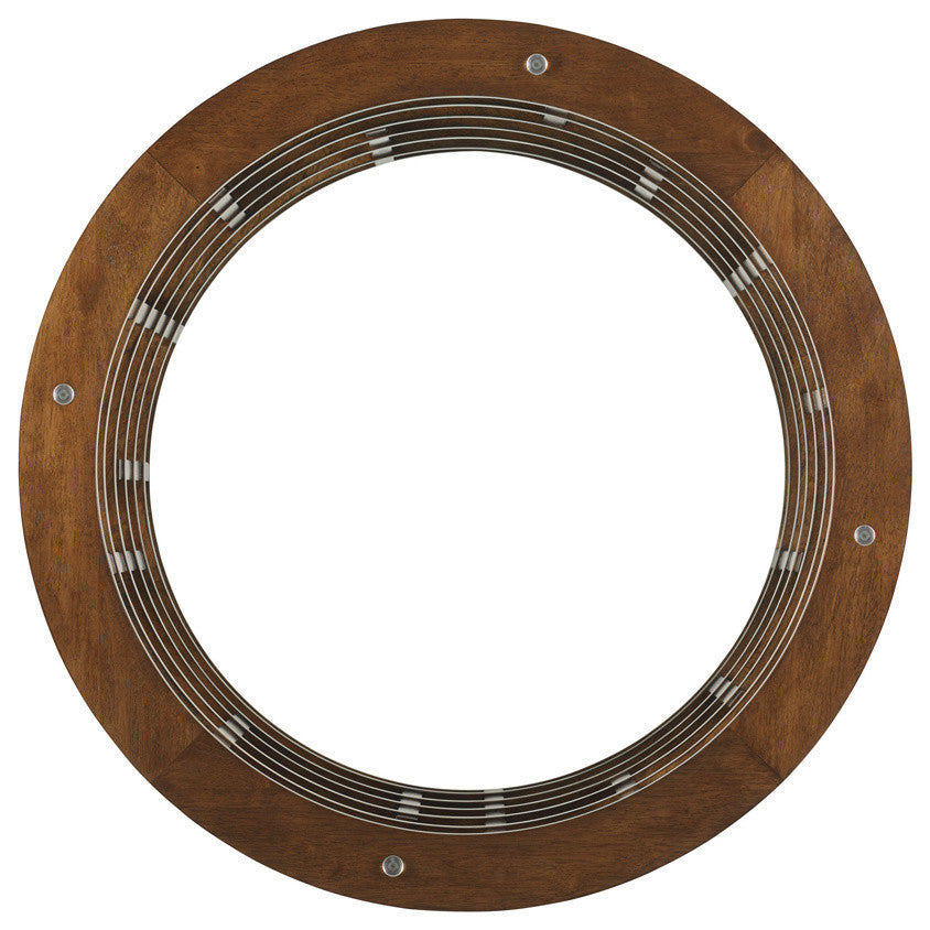 Meridien Round Dining Table With Wooden Top