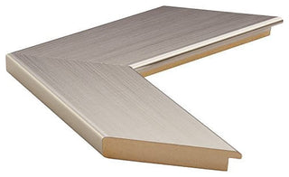 Pendleton Framed Wall Mirror, Nickel, 28" X 24"