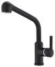 Givingtree Brass Single Handle Pull Out Kitchen Faucet Matte Black