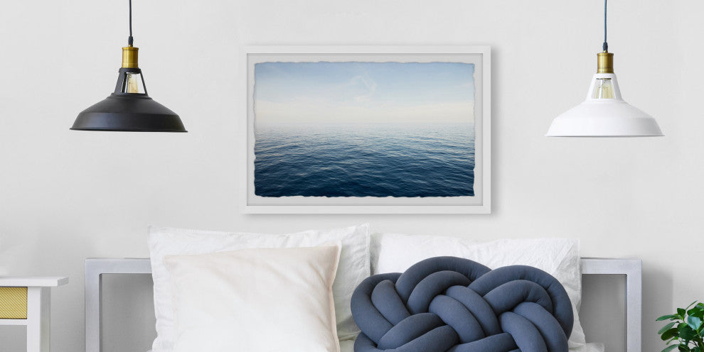 "Shimmering Waves" Framed Painting Print, 36"x24"