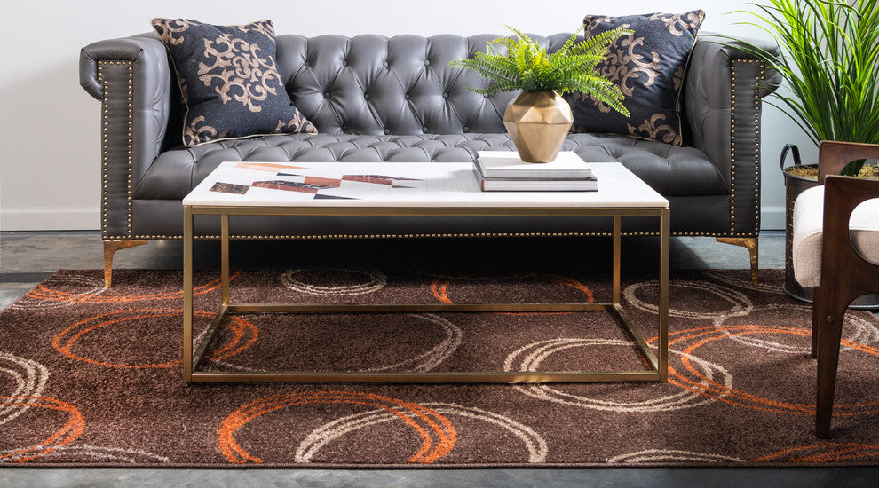 Unique Loom Brown Autumn Cornucopia 2' 0 x 3' 0 Area Rug