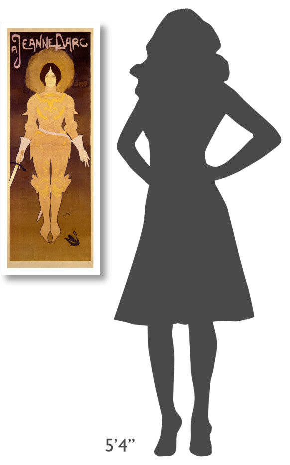 "Joan d'Arc" Digital Paper Print by Georges De Feure, 15"x38"