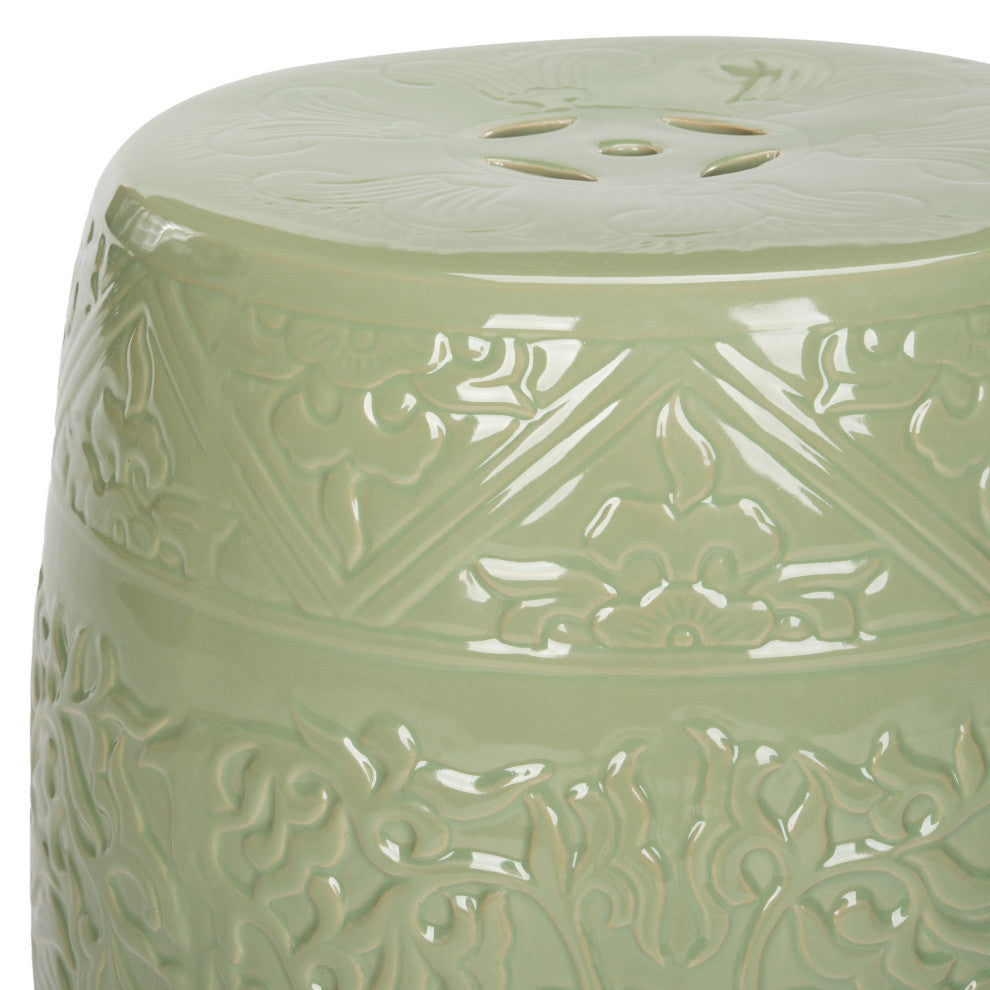 Safavieh Lotus Garden Stool, Lime Green