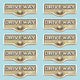 10 Switch Plate Tags DRIVEWAY Name Signs Labels Brass |