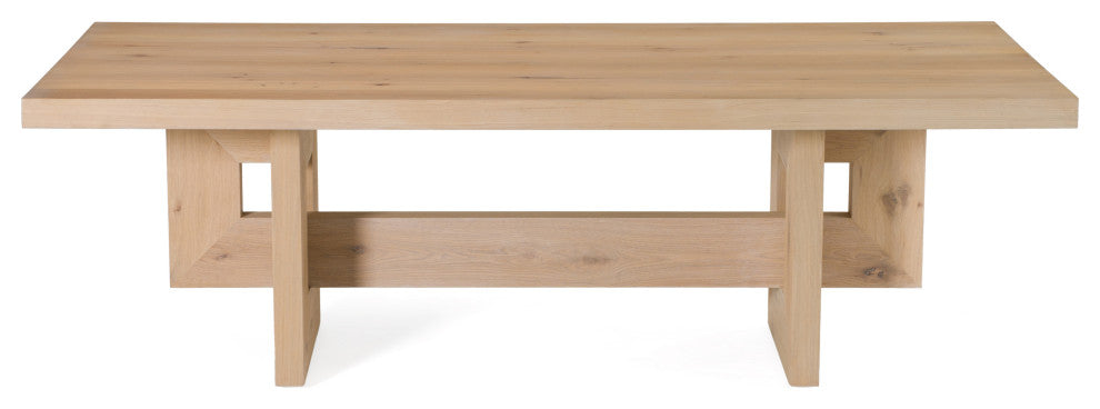 Modrest Mineloa Modern Natural White Oak Dining Table
