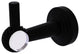 Pacific Beach Robe Hook with Twisted Accents, Matte Black