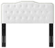Tufted Headboard, King Size, Velvet, White, Modern Contemporary, Bedroom Master