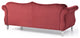 Hollywood Velvet Tufted Sofa, Burgundy