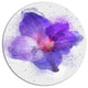Petal Watercolor Blue Flower, Floral Round Wall Art, 23"