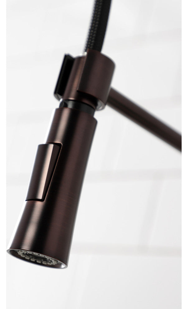 LS8675CTL Continental Single-Handle Pre-Rinse Kitchen Faucet, Oil Rubbed Bronze