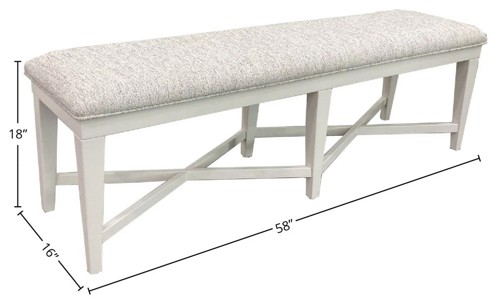 Parker House Americana Modern Dining 58" Upholstered Bench