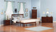 Mission Open Foot Bed, Antique Walnut, Queen