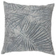 Benzara BM178009 Palm Leaves Designed Set of 2 Throw Pillows, Gray