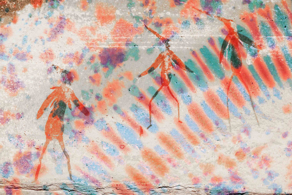 "Bird Dance" Print on Canvas, 18"x12"