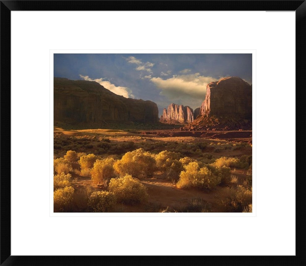 Camel Butte Rising Out Of Desert, Monument Valley, Arizona, 20"x17"