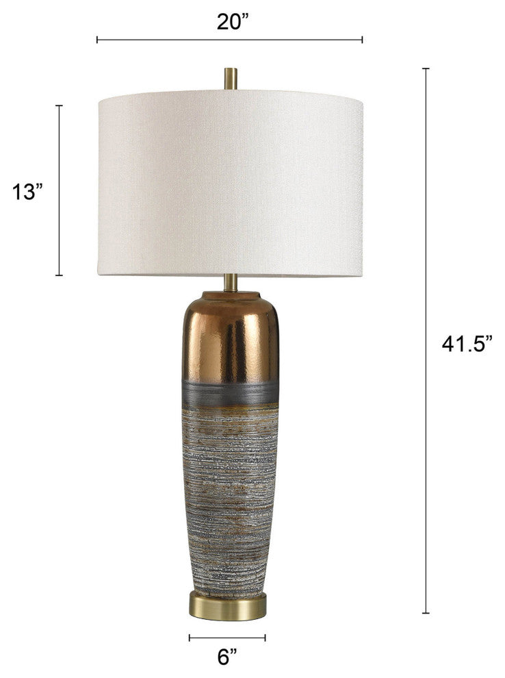 Morganton | Transitional Ceramic & Metal Base Table Lamp