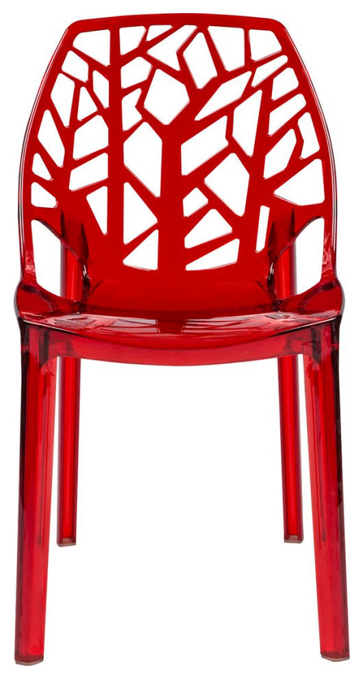 LeisureMod Modern Cornelia Dining Chair, Set of 2