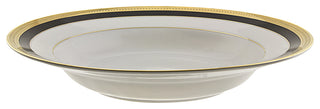 Sahara Black Rim Soup, Set of 6
