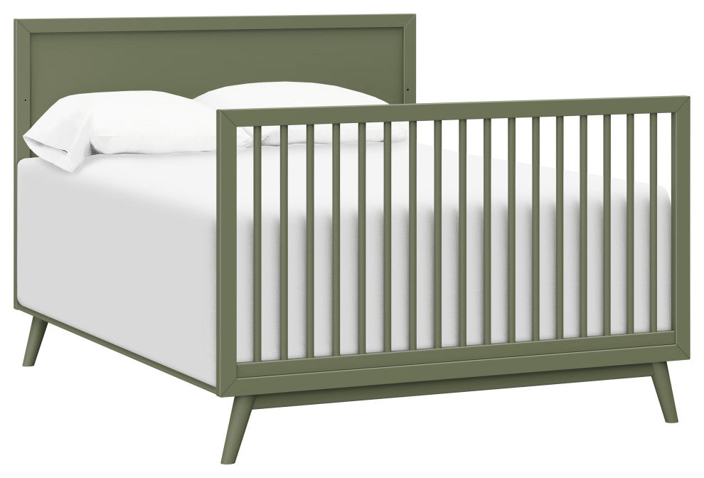 Palma 4-in-1 Convertible Crib With Toddler Bed Conversion Kit, Olive