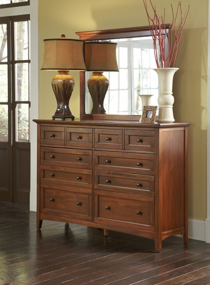 A-America Westlake Master Mirror, Brown Cherry
