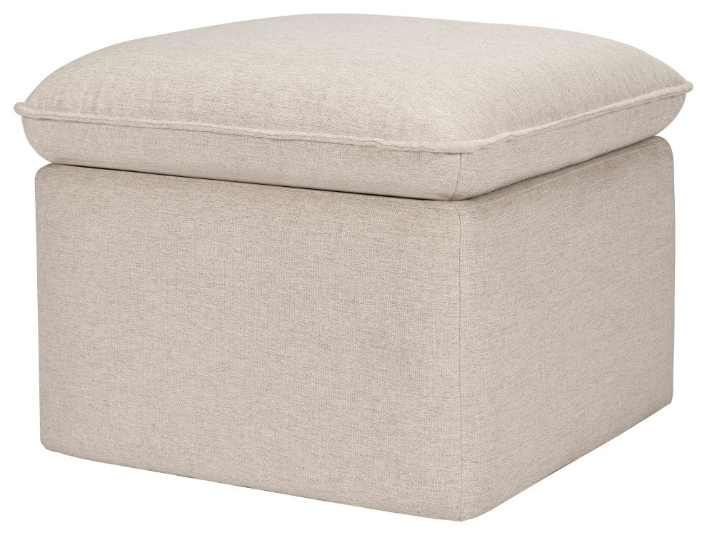 Cali Storage Ottoman, Boucle, Performance Beach Eco-Weave