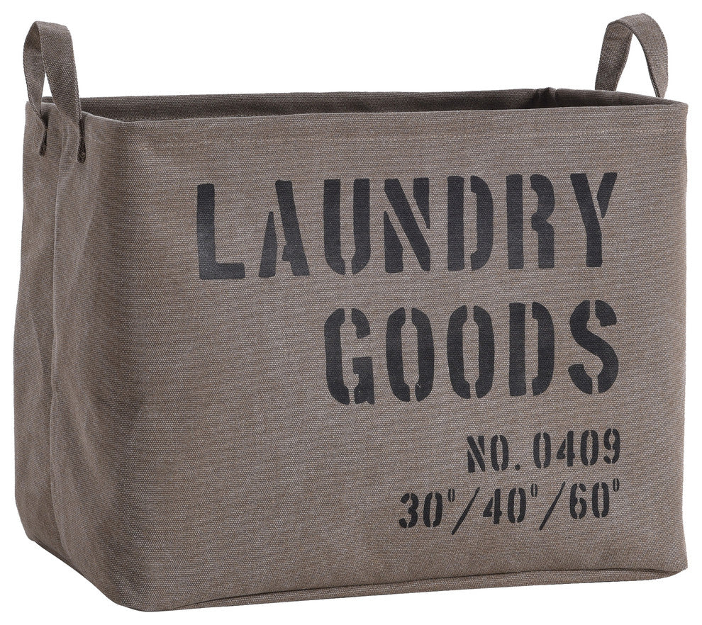 Danya B. Army Canvas Laundry Basket