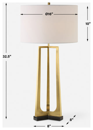 Uttermost 30345 Crossroads 33" Tall Buffet Table Lamp - Brass