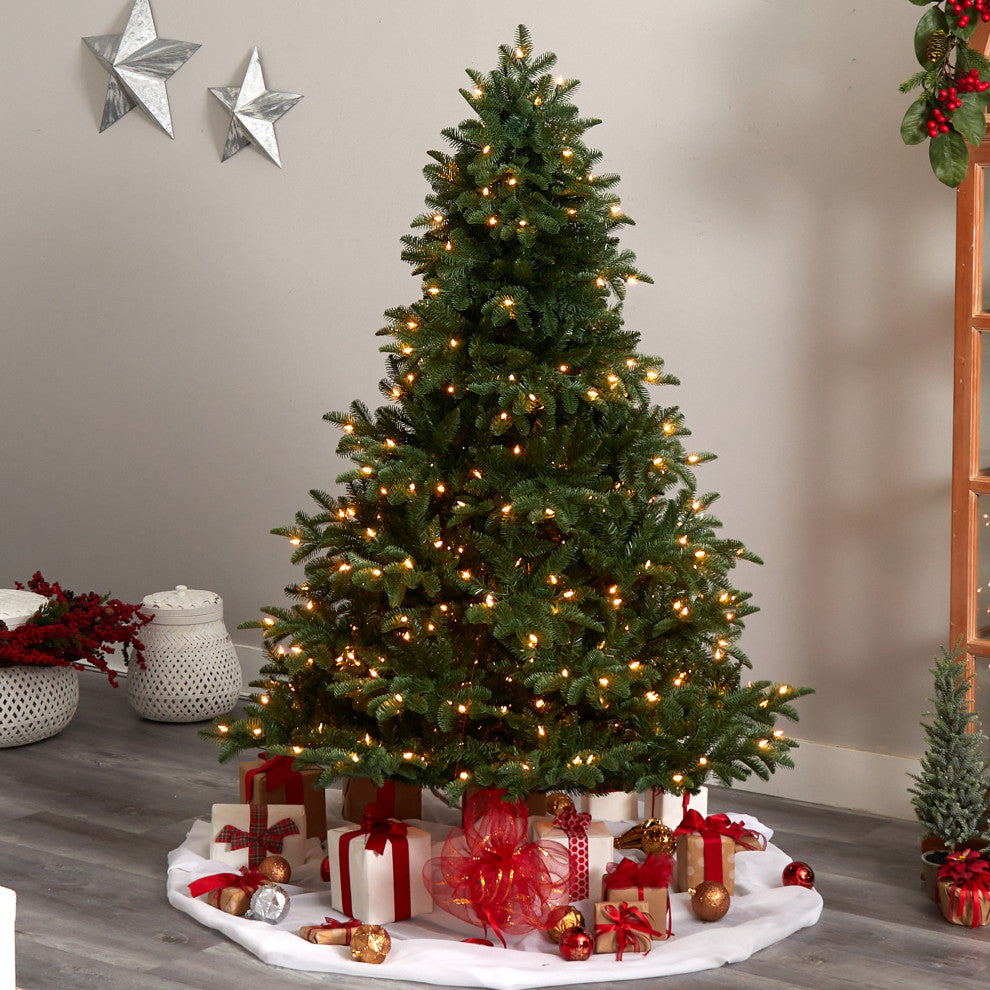 6' South Carolina Spruce Artificial Christmas Tree With 400 White Warm Lights