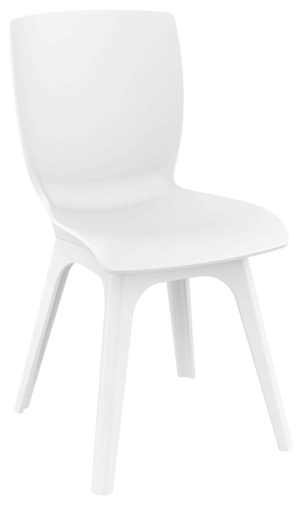 Compamia Mio PP Modern Chair, Set of 2, White