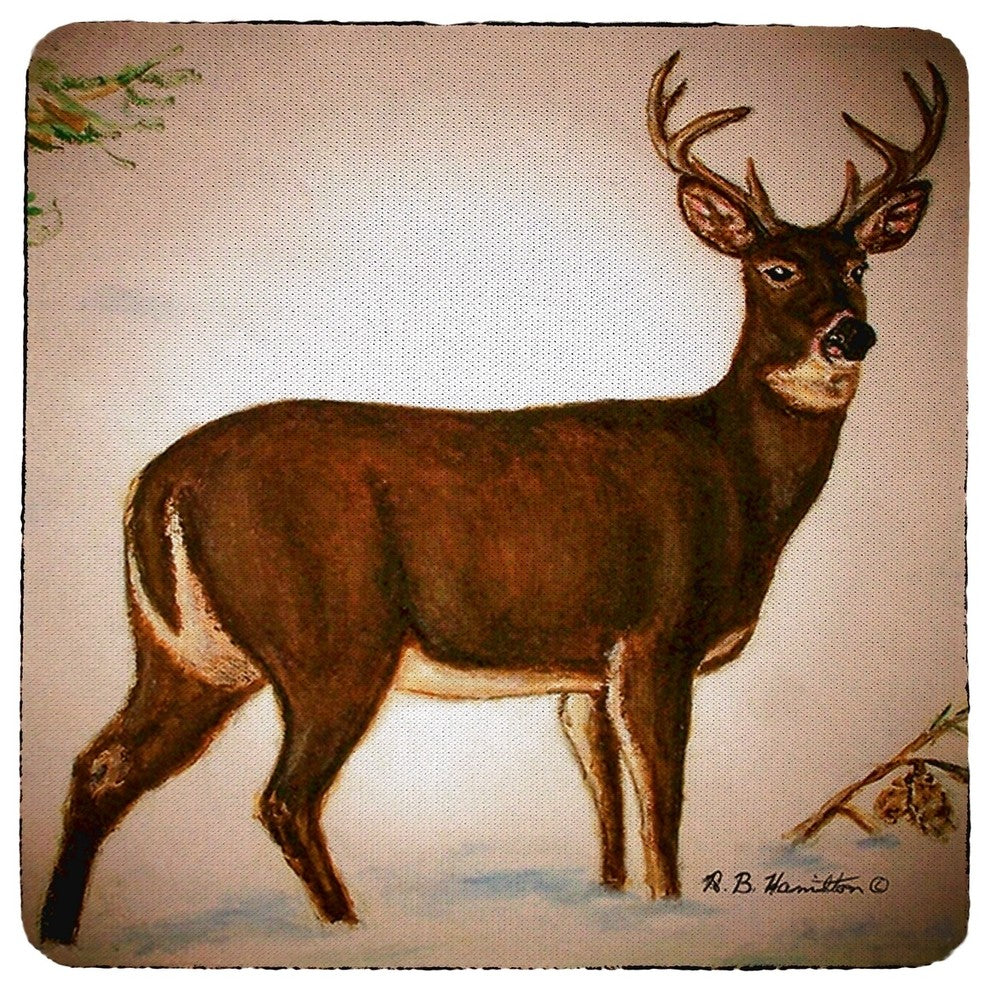 Deer in Snow Coaster - 3 Sets of 4 (12 Total)
