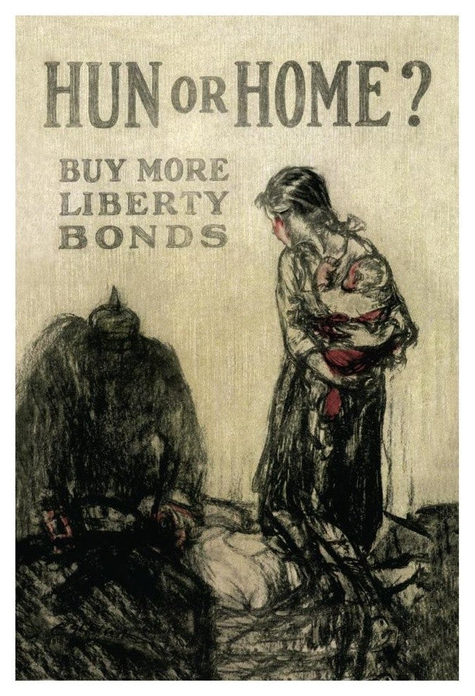 "WWI: Hun or Home?" Digital Paper Print, 26"x38"