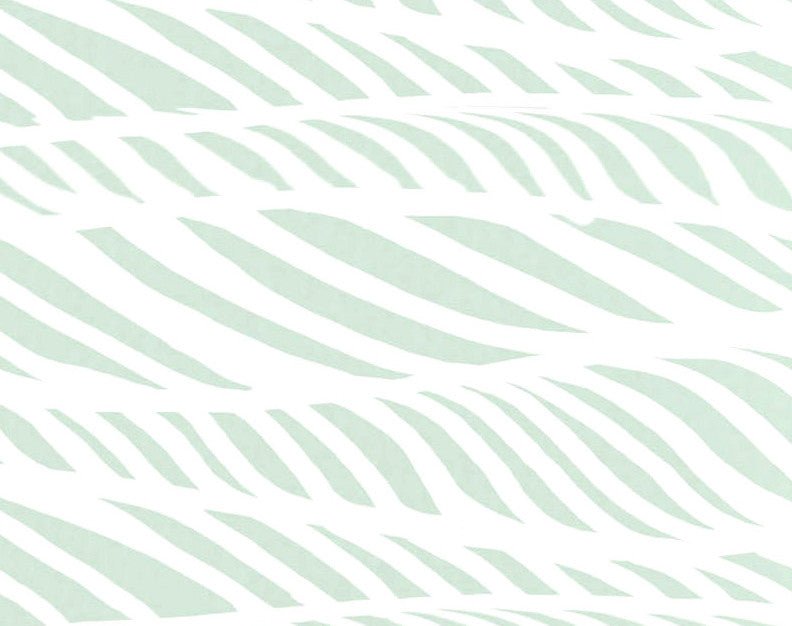 Rolling Waves, Geometric Print Hand Towel, Green