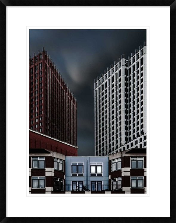 "The Purple House" Framed Digital Print by Gilbert Claes, 23"x30"