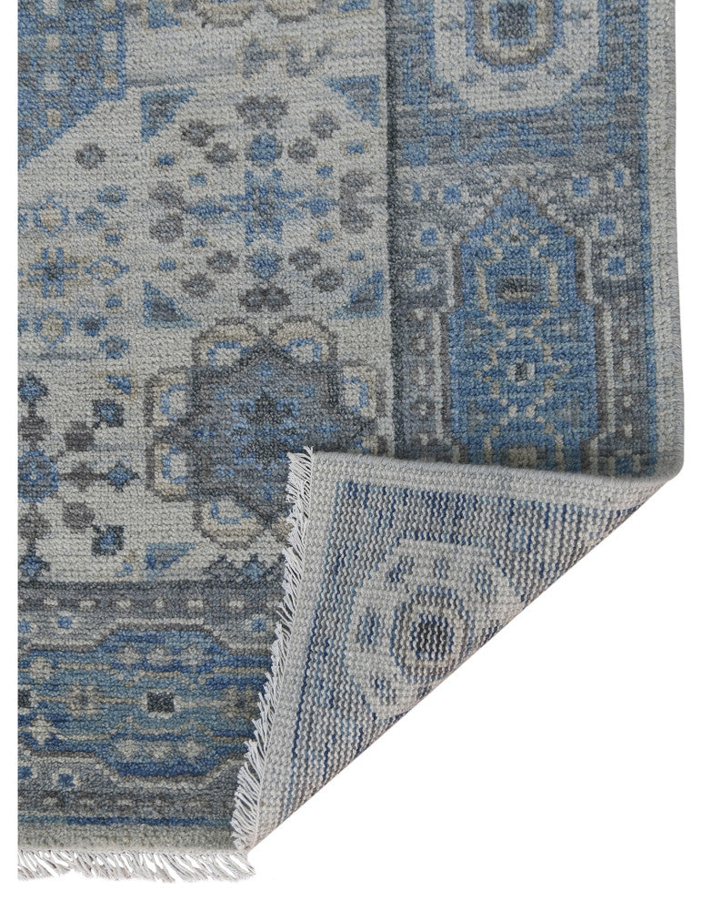 Divine Toluca Area Rug, Blue, 9' x 12', Bordered