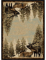 Lodge King Timberland Multi Lodge Area Rug, 7'10"x9'10"