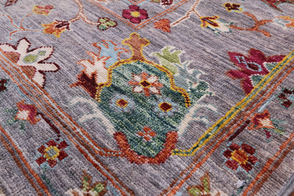 5' 10" X 8' 1" Persian Tabriz Hand-Knotted Wool Rug Q7767
