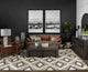 Cochrane II Genuine Brown Leather Three Seater Sofa
