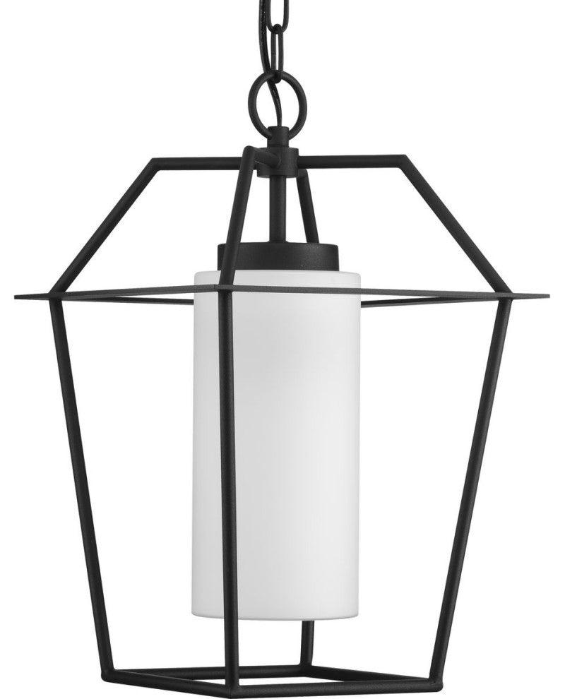 Chilton Collection 17-1/2" 1-Light Textured Black Outdoor Hanging Lantern