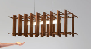 Arca LED Linear Pendant, Oiled Walnut/Brushed Aluminum