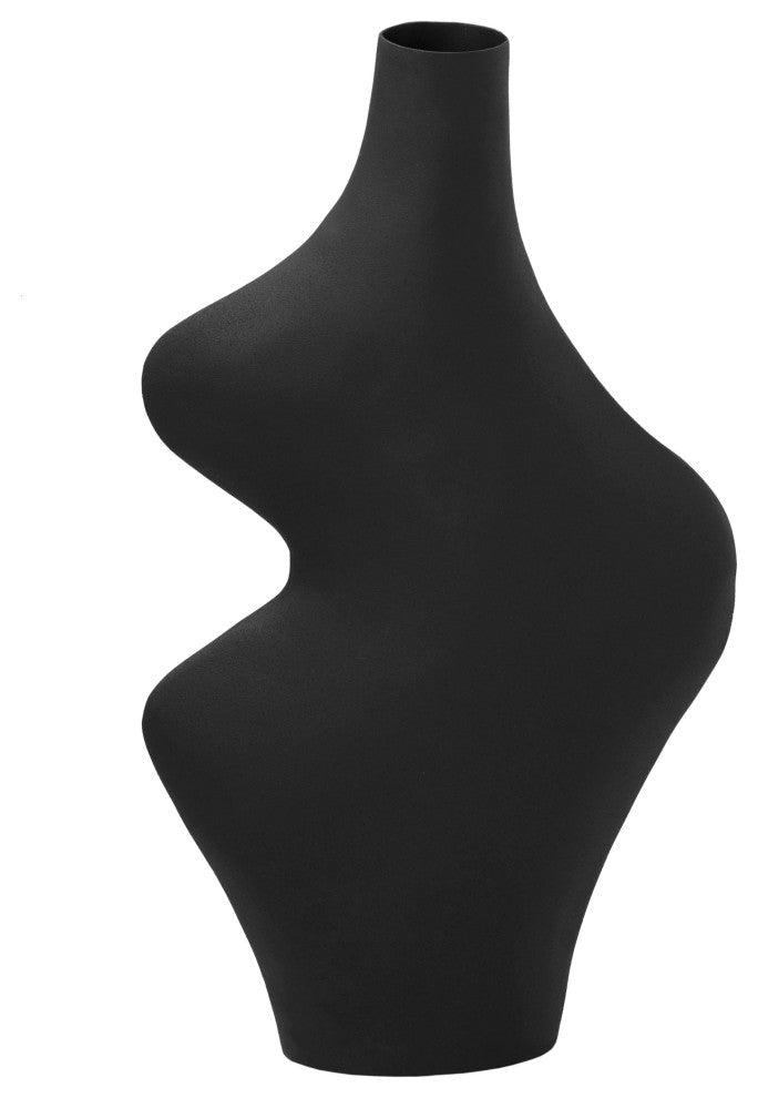 Tarri Black Steel Vase