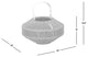 Nova 14" Woven Olefin Rope Outdoor Patio Lantern, Heathered Orange