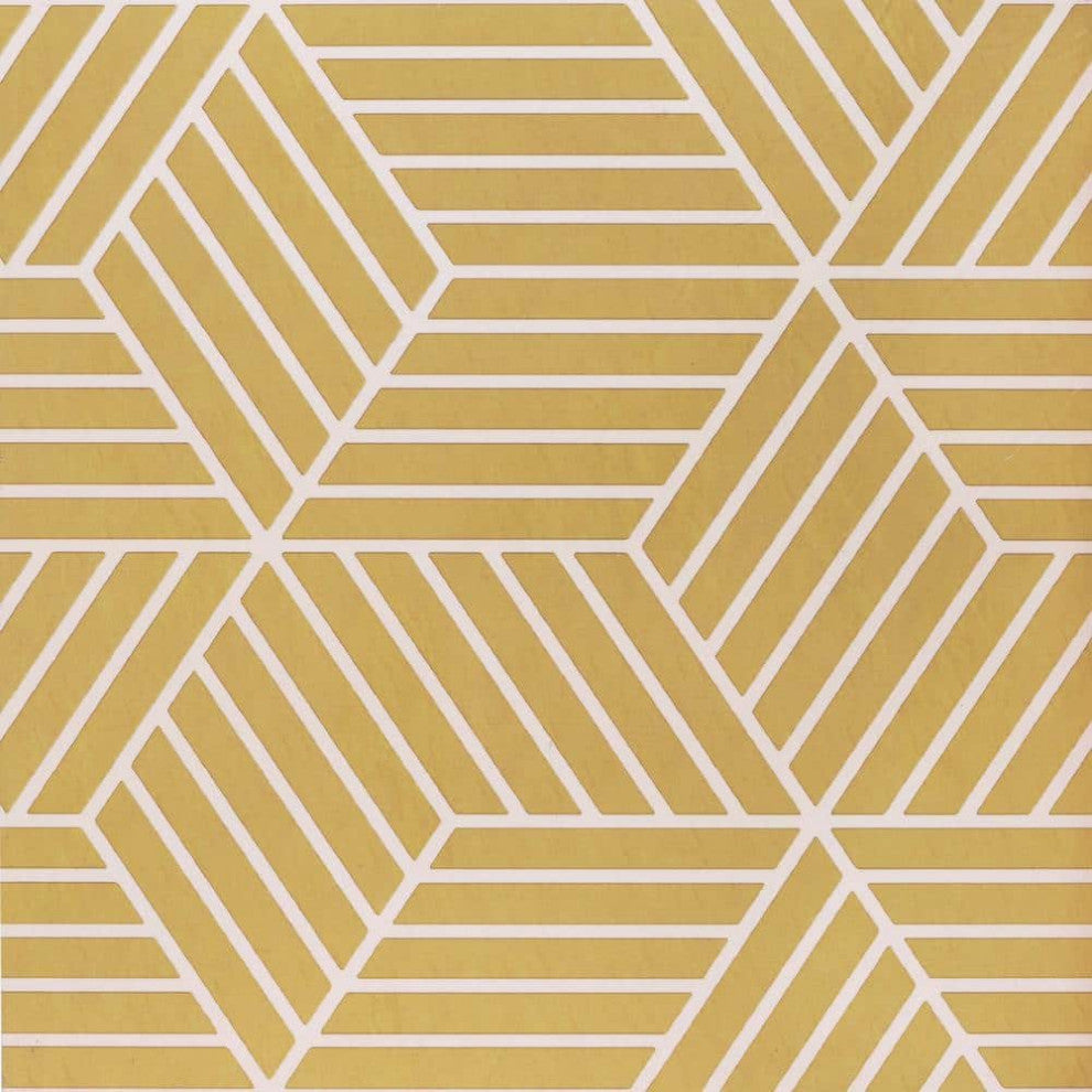 PowerSellerUSA Self-Stick Vinyl Modern Geometric 20-Pcs 1.5mm Thick Tiles 12"