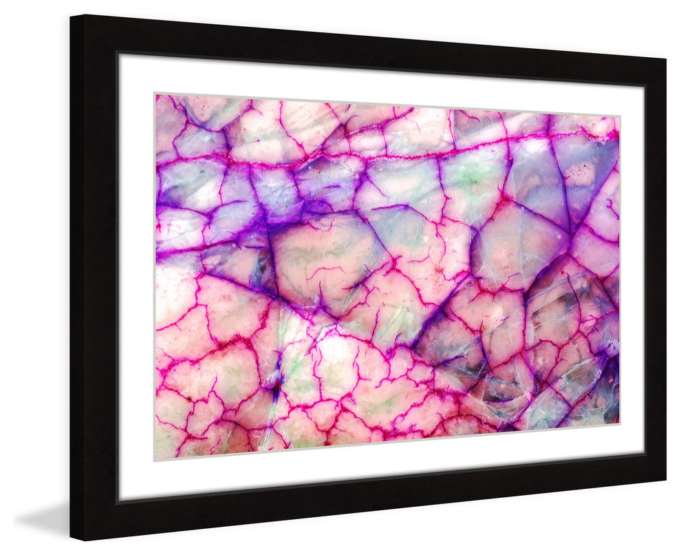 "Pink Veins" Framed Art Print