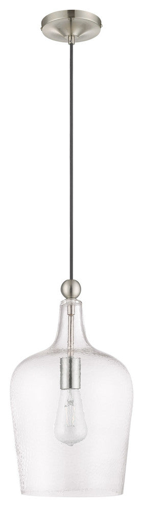 Livex Lighting Brushed Nickel 1-Light Mini Pendant