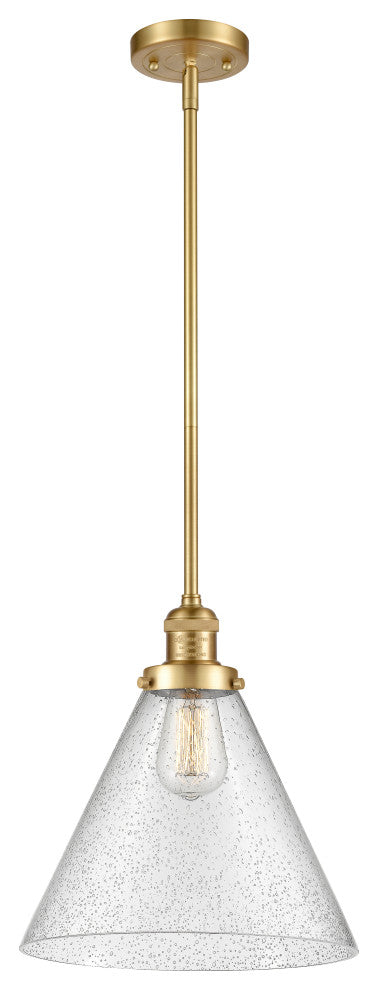 Cone Mini Pendant, Satin Gold, Seedy