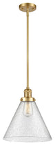 Cone Mini Pendant, Satin Gold, Seedy