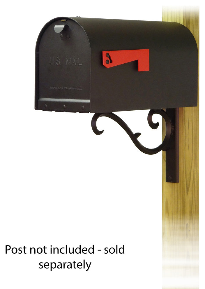 Titan Aluminum Mailbox With Sorrento Front Single Mailbox Mounting Bracket