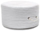 Colonial Mills Pouf Ticking Fabric Stripe Pouf Gray Round